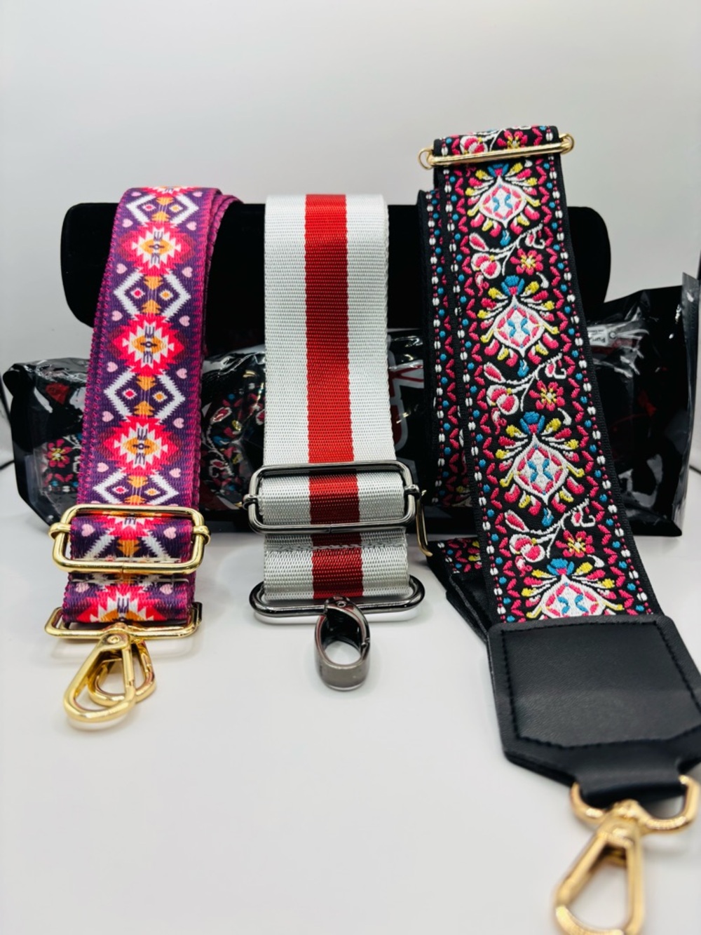 Bundle Of Guitar Style Purse Straps